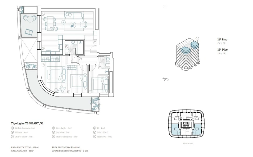Apartamento T3 para Venda em Paranhos Planta 1