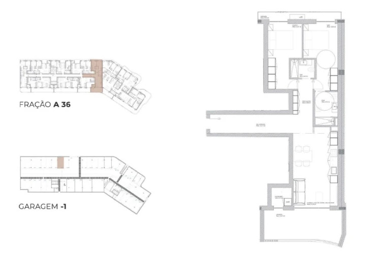 Apartamento T2 para Venda em Oliveira do Douro Planta 1