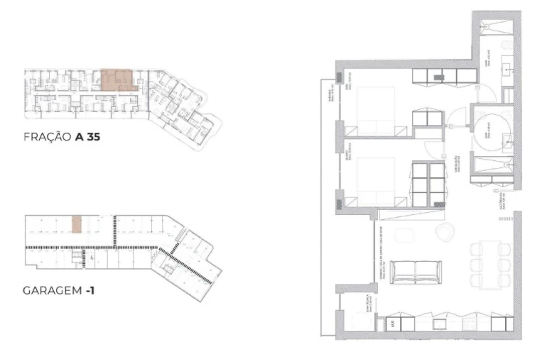 Apartamento T2 para Venda em Oliveira do Douro Planta 1