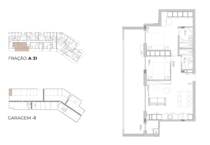 Apartamento T2 para Venda em Oliveira do Douro Planta 1