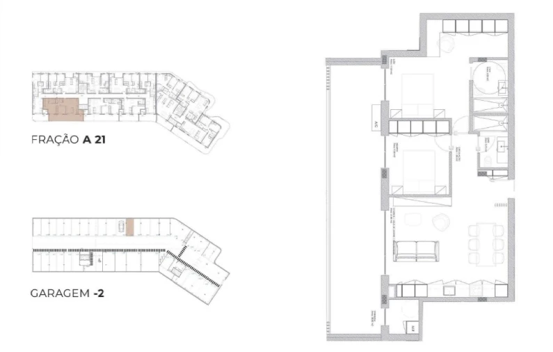 Apartamento T2 para Venda em Oliveira do Douro Planta 1