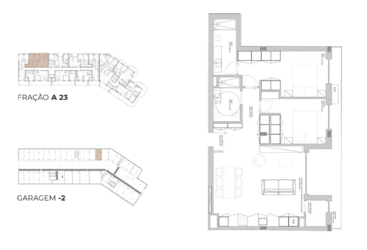 Apartamento T2 para Venda em Oliveira do Douro Planta 1