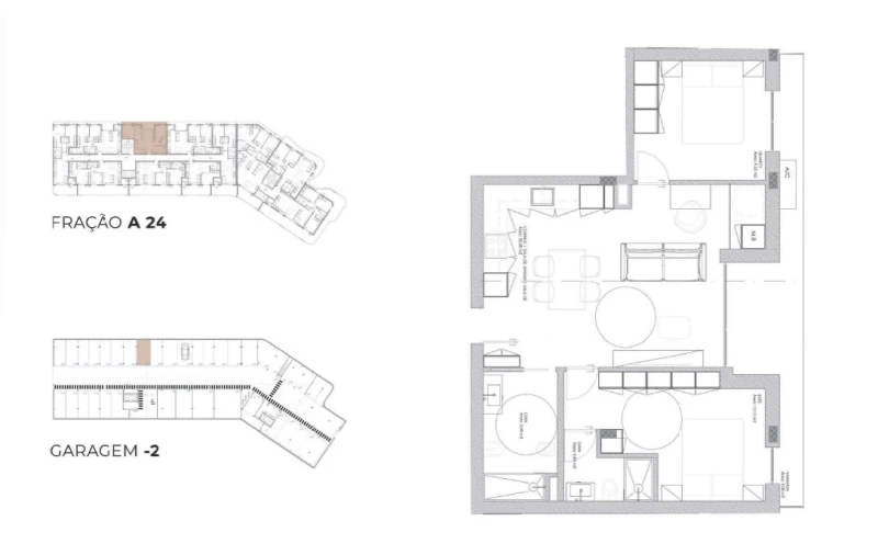 Apartamento T2 para Venda em Oliveira do Douro Planta 1