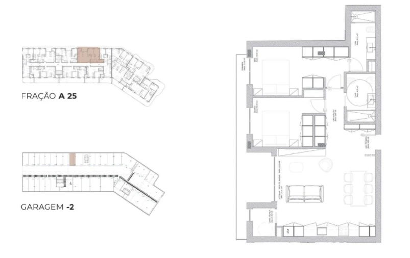 Apartamento T2 para Venda em Oliveira do Douro Planta 1