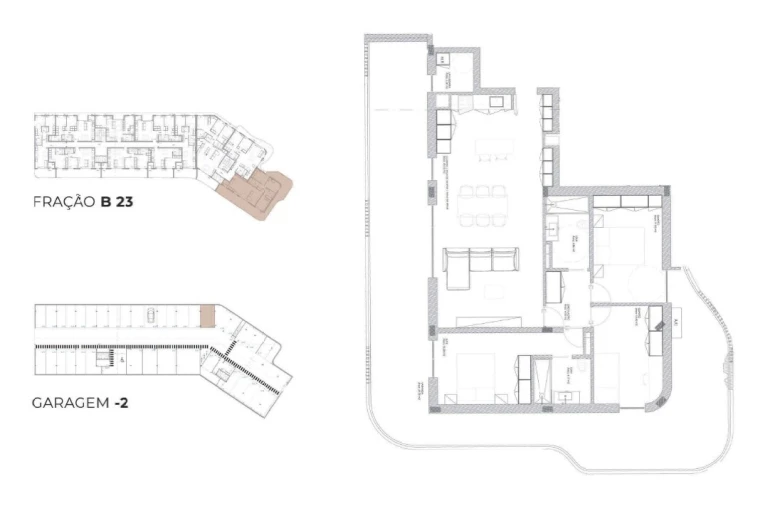 Apartamento T3 para Venda em Oliveira do Douro Planta 1