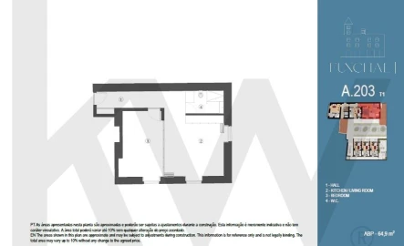 Apartamento T1 para Venda em Funchal (Se)
