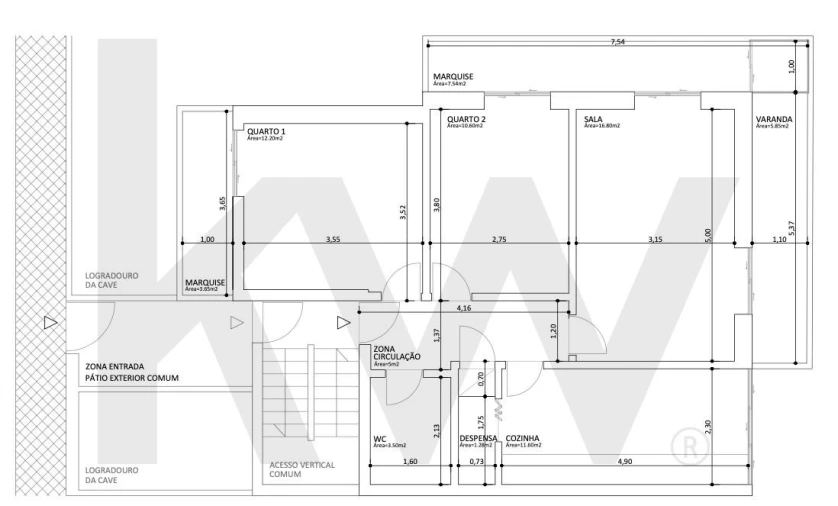 Apartamento T2 para Venda em Carcavelos e Parede Foto 34