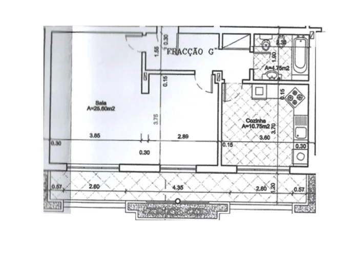 Apartamento T1 para Venda em São Silvestre Planta 1