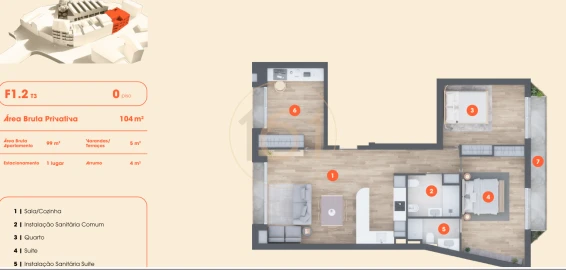 Apartamento T3 para Venda em Lordelo do Ouro e Massarelos