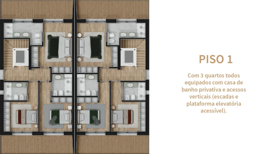 Moradia T3 para Venda em Marinha Grande Planta 3