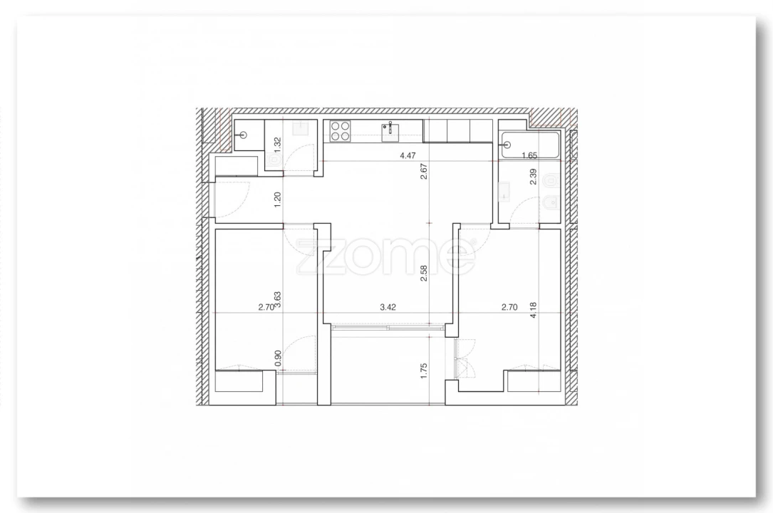 Apartamento T2 para Venda em Conceição e Cabanas de Tavira Planta 2