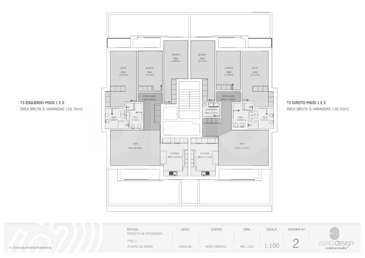 Apartamento T3 para Venda em Covilhã e Canhoso Planta 1