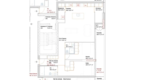Apartamento T2 para Venda em Ramalde