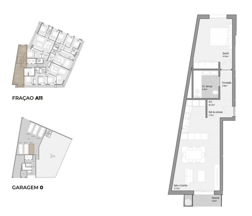 Apartamento T1 para Venda em Bougado (São Martinho e Santiago) Foto 15