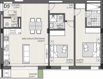 Apartamento T2 para Venda em Paranhos
