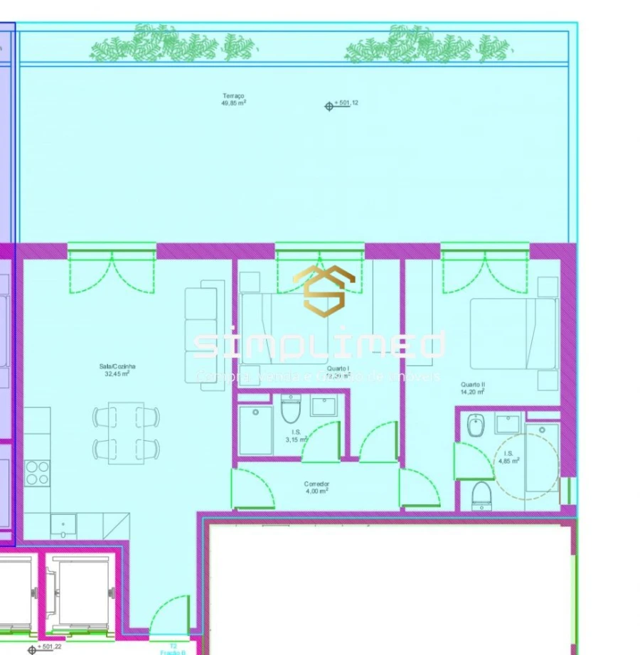 Apartamento T2 para Venda em Covilhã e Canhoso Foto 36