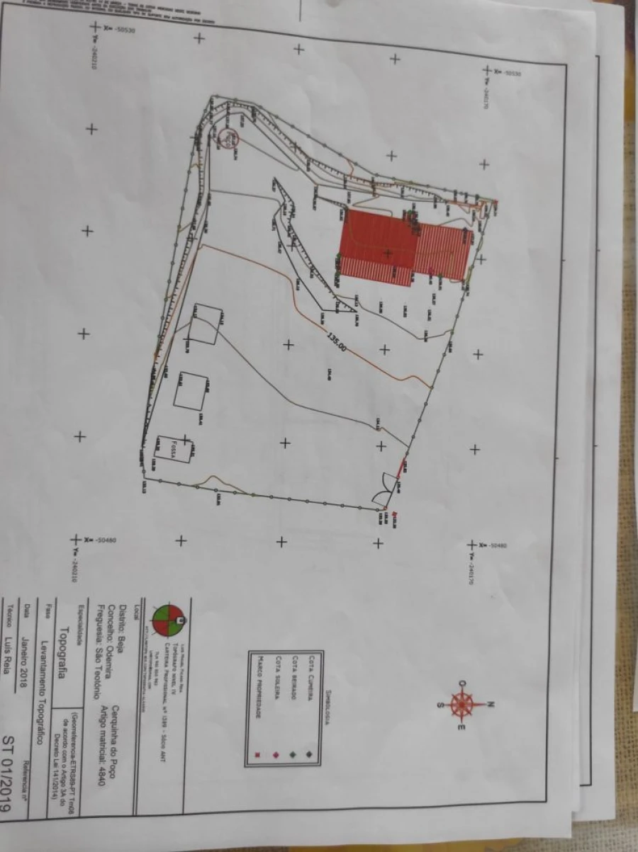 Quinta T1 para Venda em São Teotónio Planta 1