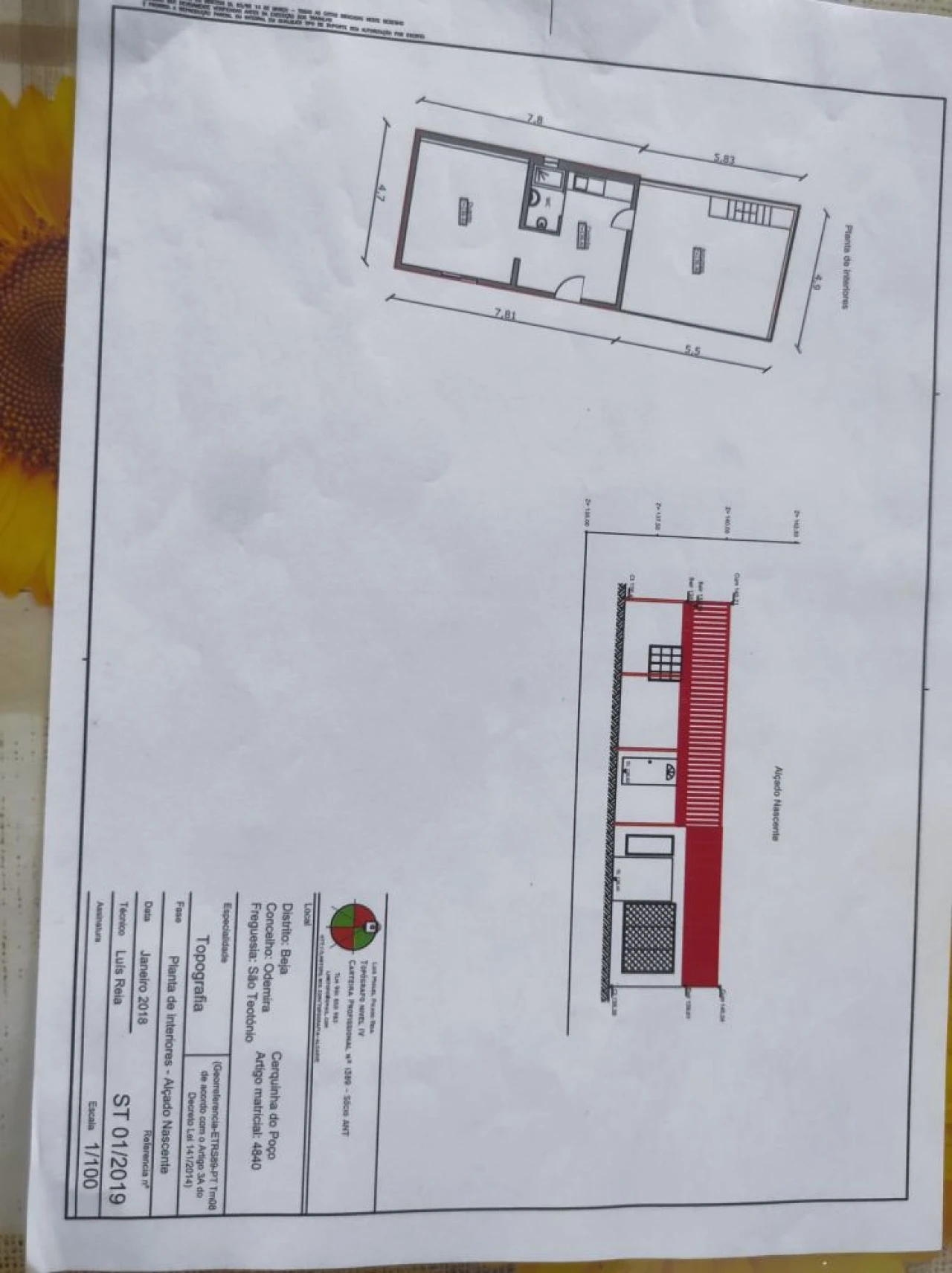 Quinta T1 para Venda em São Teotónio Planta 3