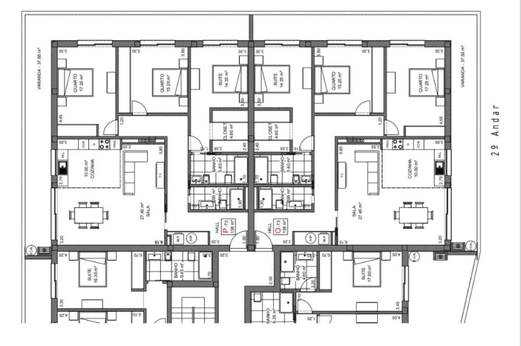 Apartamento T3 para Venda em Loureiro Planta 2