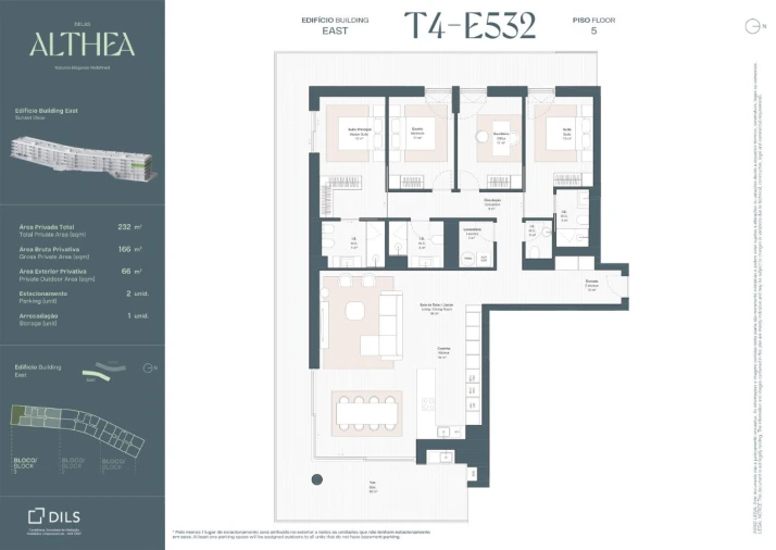 Apartamento T4 para Venda em Queluz e Belas Planta 1