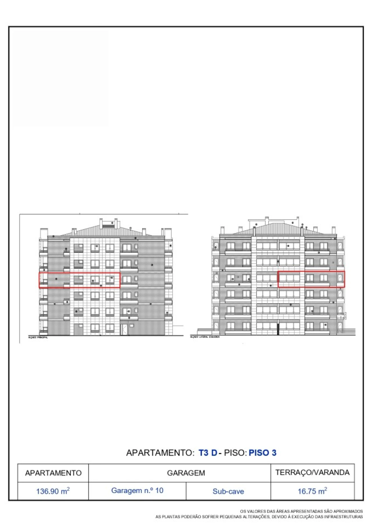 Apartamento T3 para Venda em Tavarede Planta 2