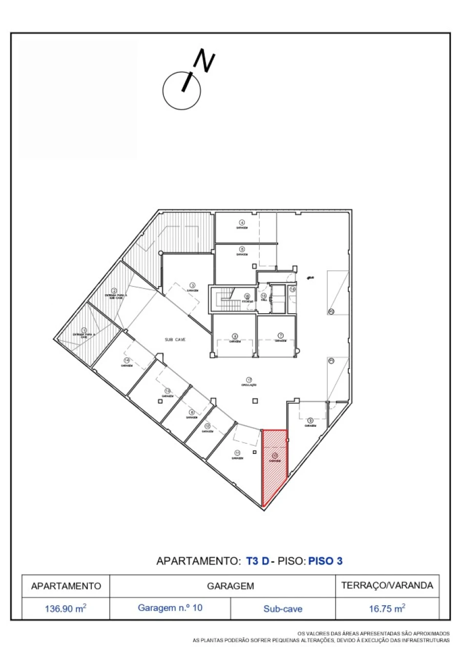 Apartamento T3 para Venda em Tavarede Planta 3