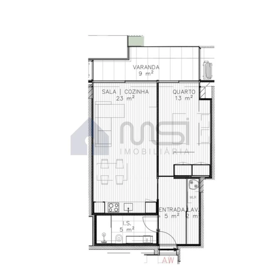 Apartamento T1 para Venda em Mafamude e Vilar do Paraíso Foto 24