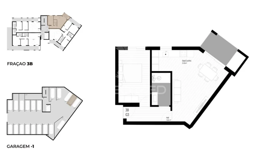 Apartamento T1 para Venda em Pedrouços Foto 18
