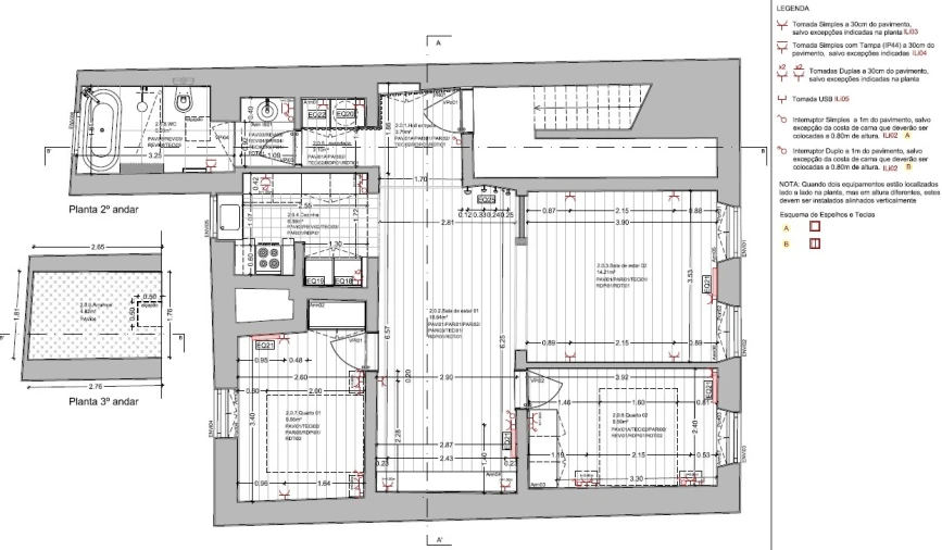 Apartamento T2 para Venda em Estrela Planta 2