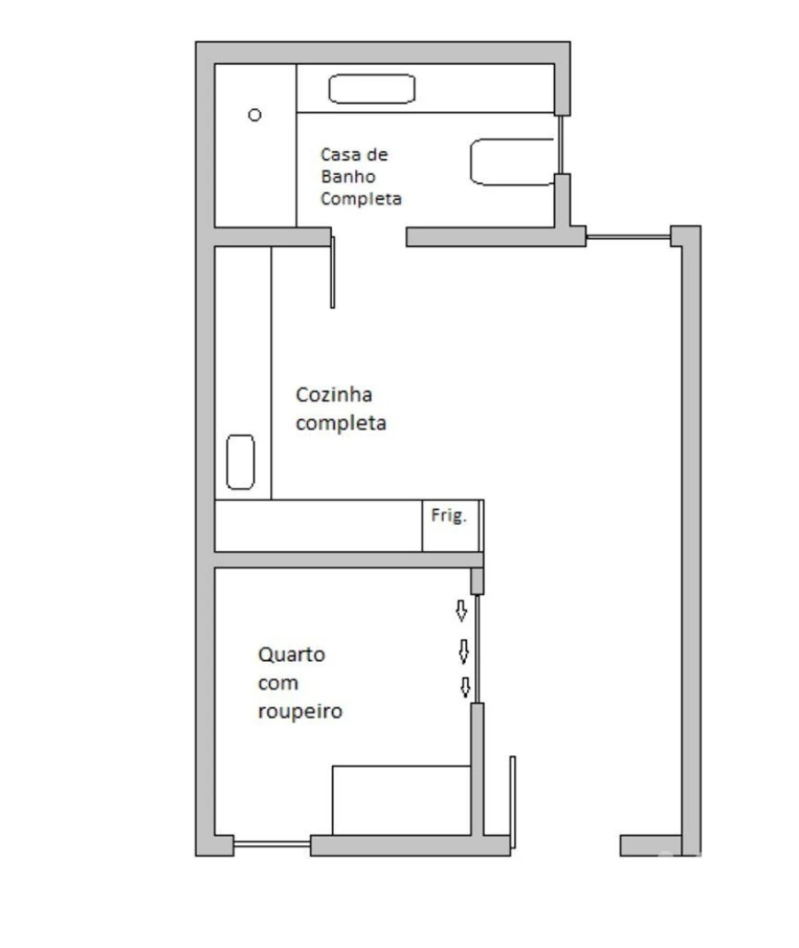 Apartamento T1 para Venda em Ajuda Foto 18