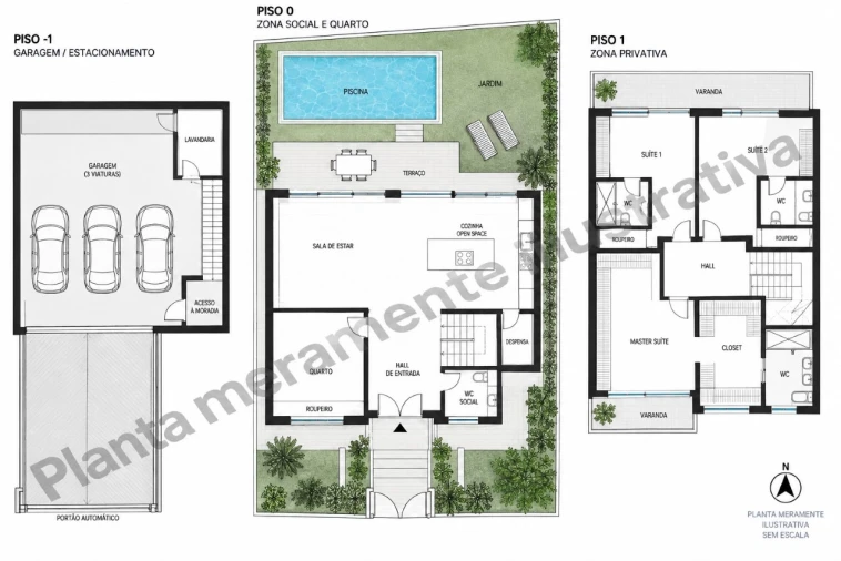 Moradia T4 para Venda em Alcabideche Planta 1