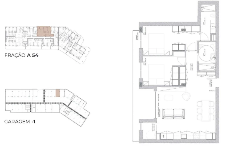 Apartamento T2 para Venda em Oliveira do Douro Planta 1