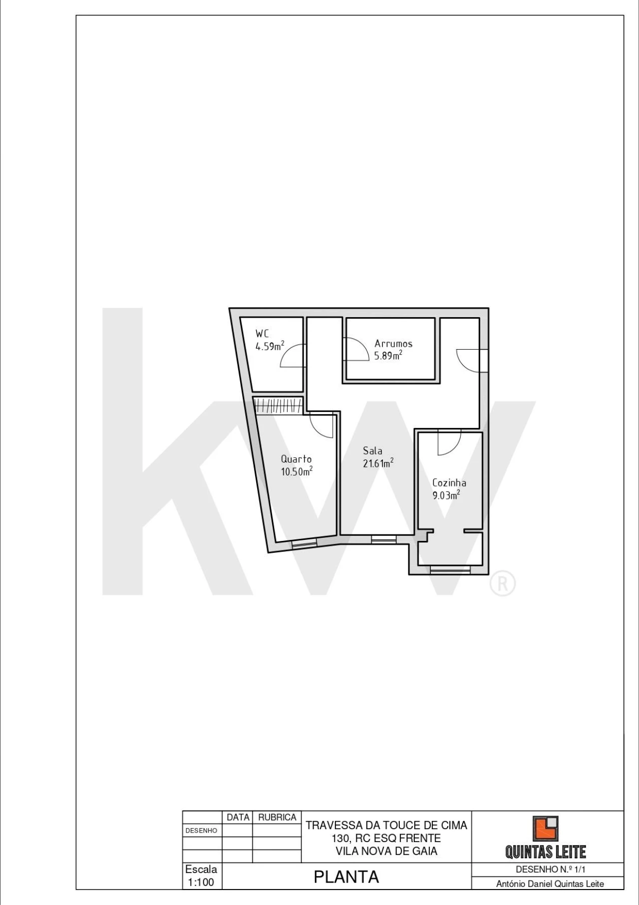 Apartamento T2 para Venda em Mafamude e Vilar do Paraíso Foto 19