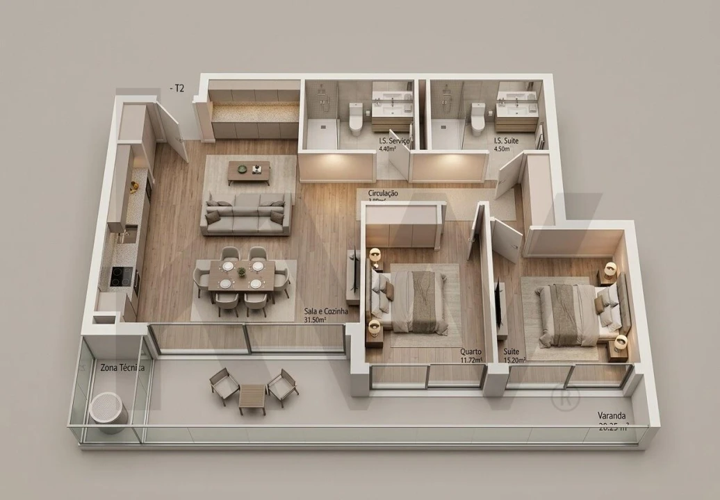 Apartamento T2 para Venda em Fânzeres e São Pedro da Cova Foto 18