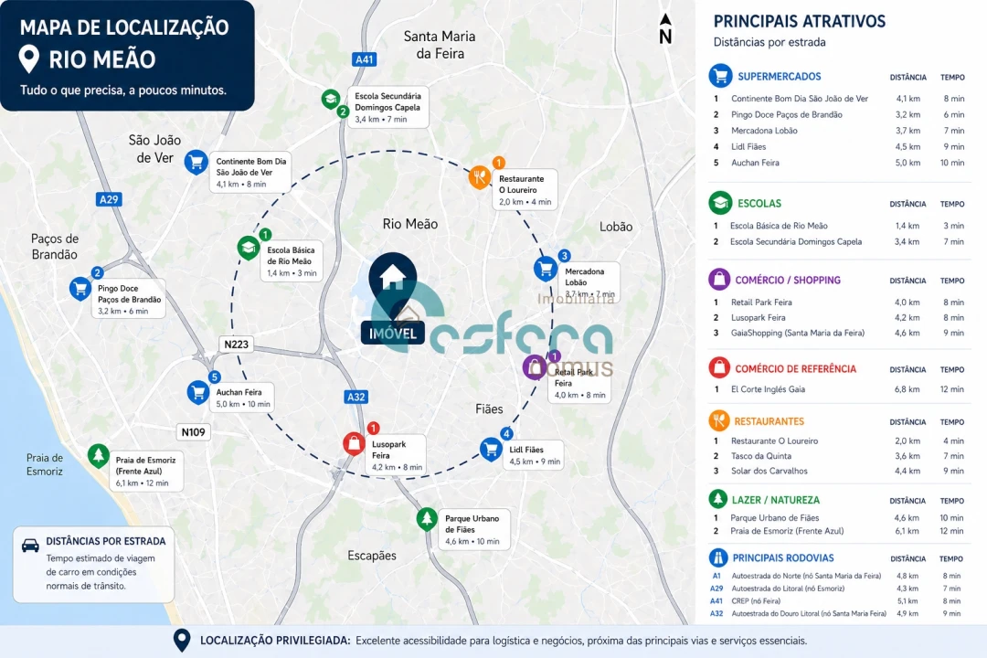 Apartamento T3 para Venda em Rio Meão Foto 3
