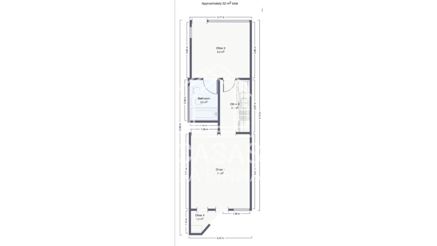 Apartamento T1 para Arrendamento em Carcavelos e Parede Foto 16