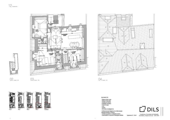 Apartamento T3 para Venda em Campo de Ourique Planta 1