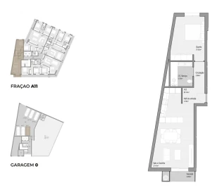 Apartamento T1 para Venda em Bougado (São Martinho e Santiago)