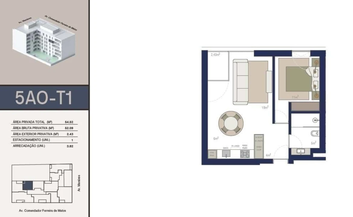 Apartamento T1 para Venda em Matosinhos e Leça da Palmeira Foto 27