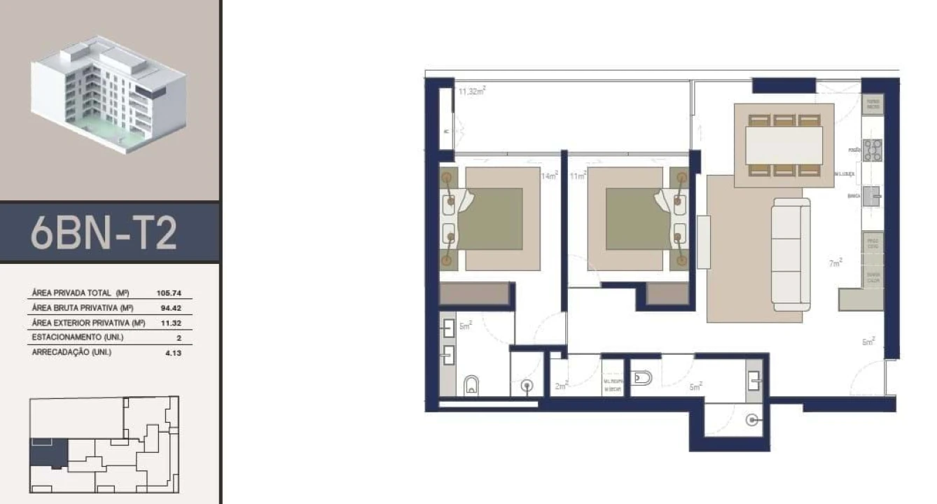 Apartamento T2 para Venda em Matosinhos e Leça da Palmeira Foto 28