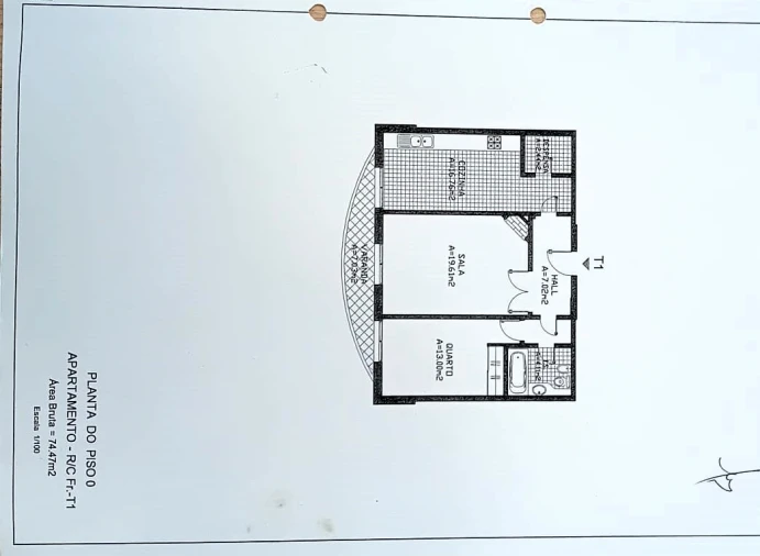 Apartamento T1 para Venda em Ericeira Planta 1