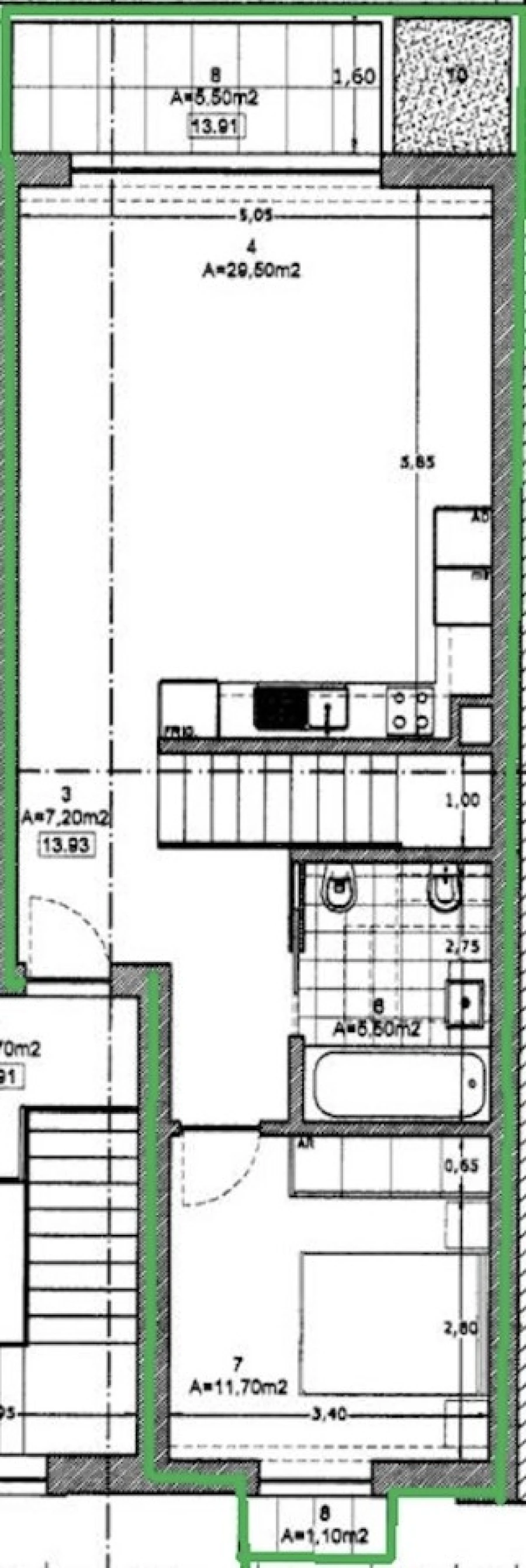 Apartamento T3 para Venda em Espinho Planta 1