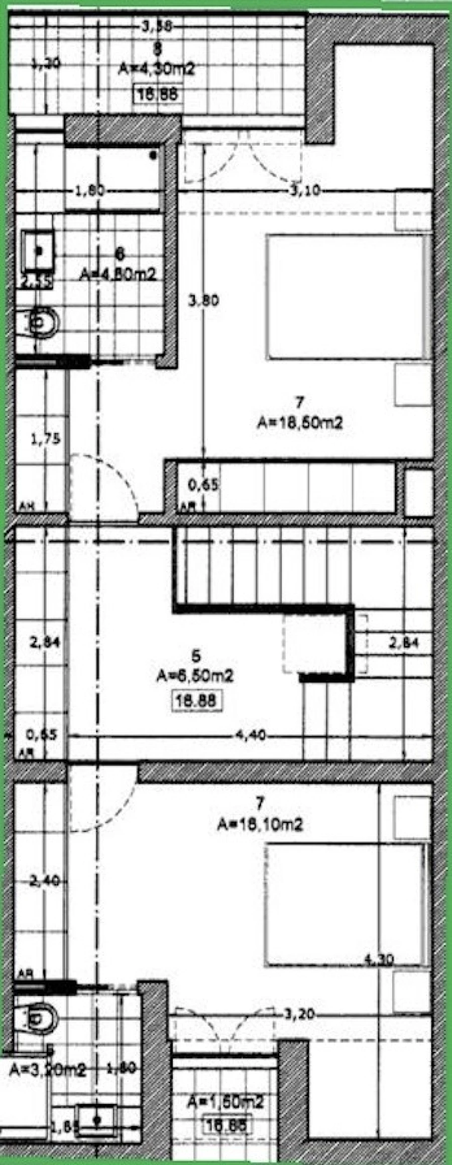 Apartamento T3 para Venda em Espinho Planta 2