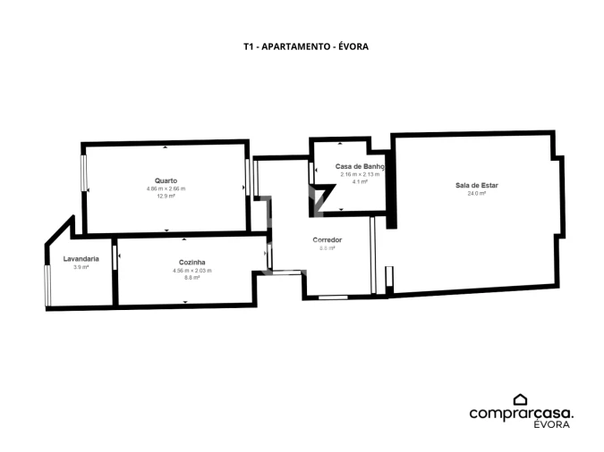 Apartamento T1 para Arrendamento em Malagueira e Horta das Figueiras Foto 12