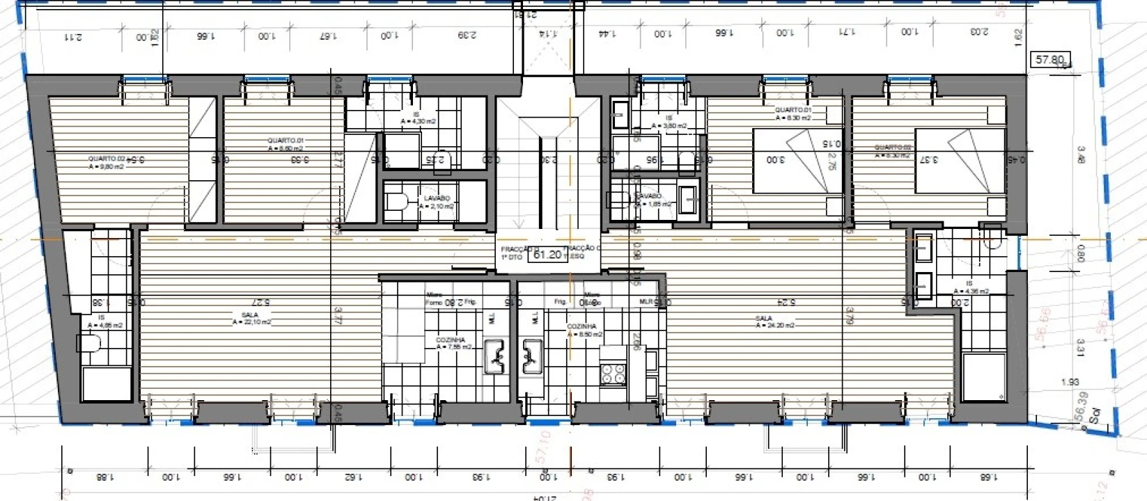 Apartamento T3 para Venda em Cascais e Estoril Planta 2