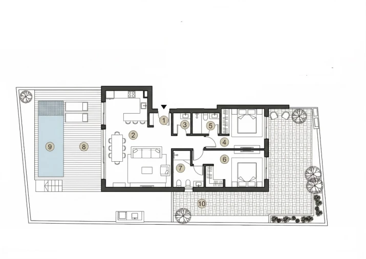 Apartamento T2 para Venda em Tavira (Santa Maria e Santiago) Planta 1
