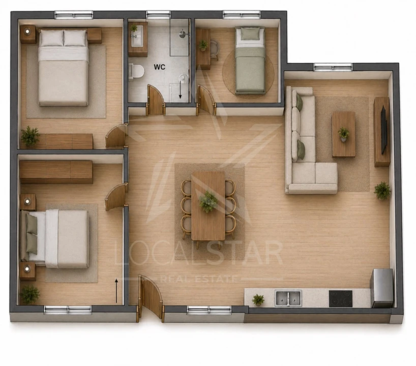 Apartamento T3 para Venda em Nazare Foto 20