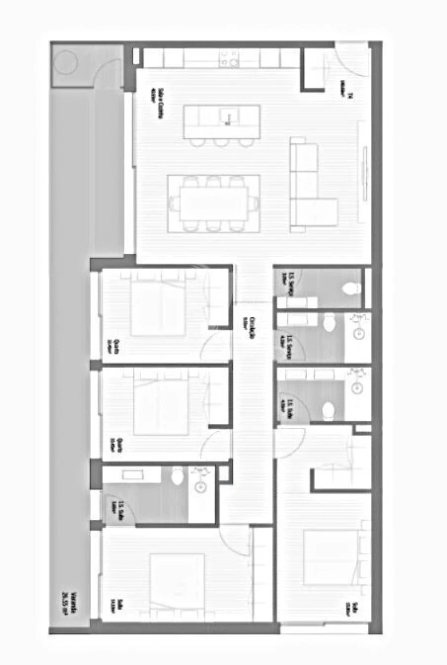 Apartamento T4 para Venda em Fânzeres e São Pedro da Cova Foto 9