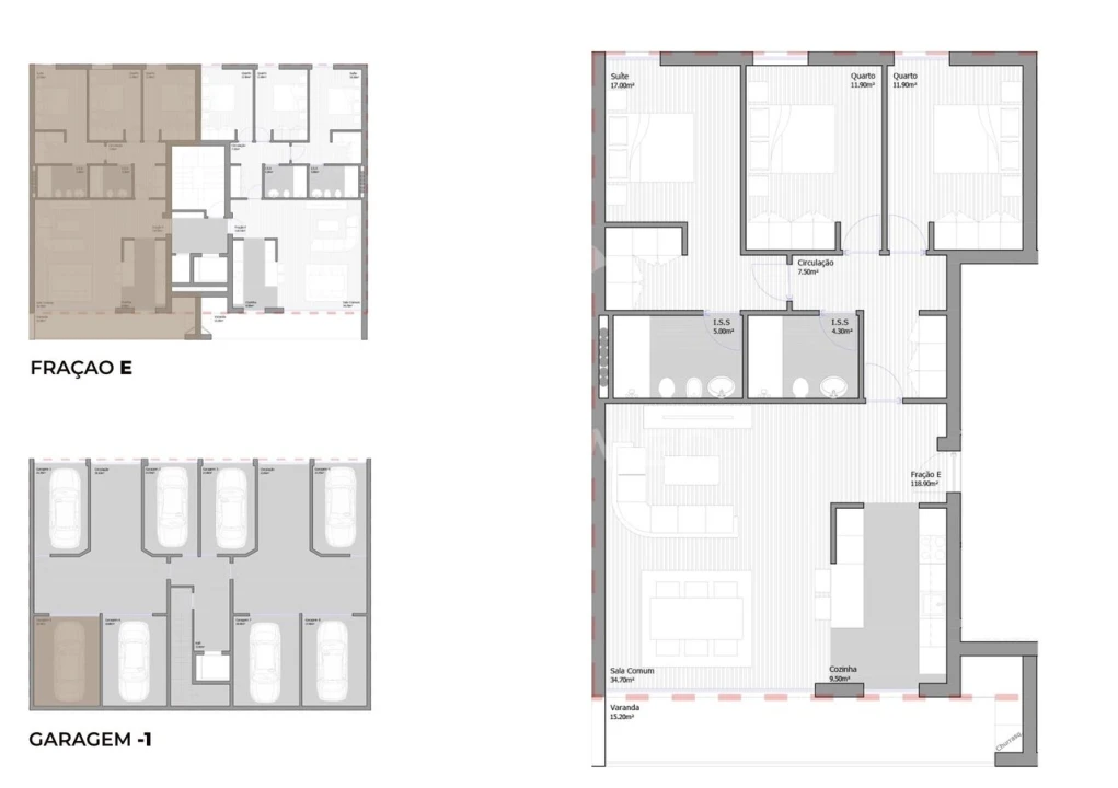 Apartamento T3 para Venda em São João Baptista Foto 13