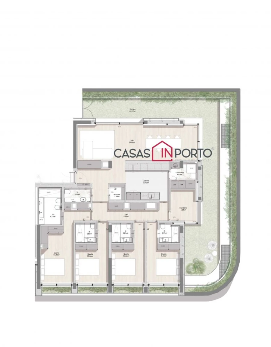 Apartamento T4 para Venda em Bonfim Planta 1